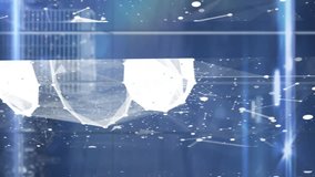 Digital animation of Network of connections and glowing spots of light against cityscape. Global networking and connection concept - Powered by Shutterstock - Get 15% off with code: PIKWIZARD15