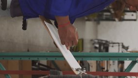 Animation of network of icons over african american man working in warehouse. Global shipping, business, finances, computing and data processing concept digitally generated video. - Powered by Shutterstock - Get 15% off with code: PIKWIZARD15