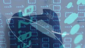 Animation of vr headset over 5g text, binary coding and scope. Global virtual reality, computing, transfer and data processing concept digitally generated video. - Powered by Shutterstock - Get 15% off with code: PIKWIZARD15