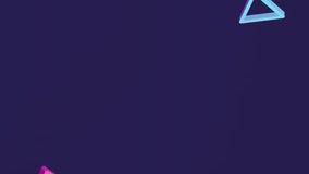 Animation of glowing pink qr code and 3d shapes over network on black background. Data, connection, digital interface and retro future concept digitally generated video. - Powered by Shutterstock - Get 15% off with code: PIKWIZARD15