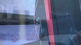 Animation of financial data processing over diverse business people using electronic devices. Global finance, business, computing and data processing concept digitally generated video. - Powered by Shutterstock - Get 15% off with code: PIKWIZARD15