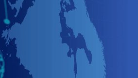 Animation of human brain and digital data processing over map of europe background. Global science, connections, computing and data processing concept digitally generated video. - Powered by Shutterstock - Get 15% off with code: PIKWIZARD15