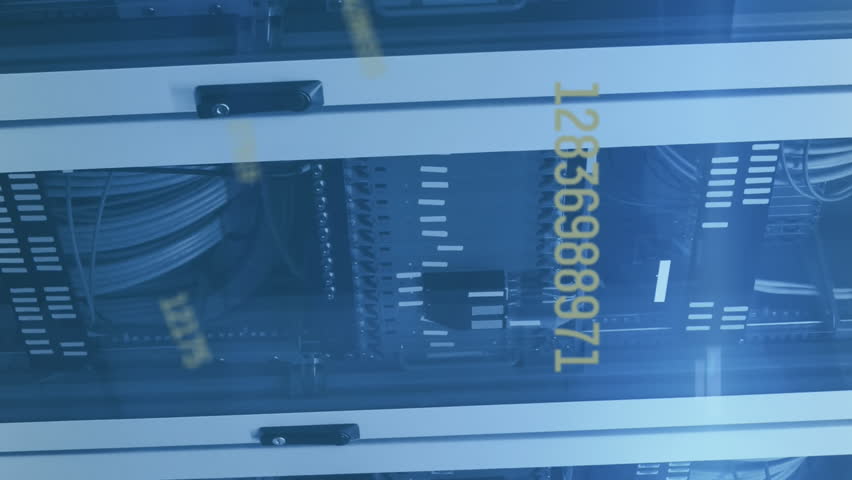 Animation of numbers changing and data processing over computer servers in tech room. digital interface global connection and communication concept digitally generated video. - Powered by Shutterstock - Get 15% off with code: PIKWIZARD15