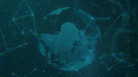 Animation of network of connections and globe over 5g text. Social media, shapes and digital interface concept digitally generated video. - Powered by Shutterstock - Get 15% off with code: PIKWIZARD15