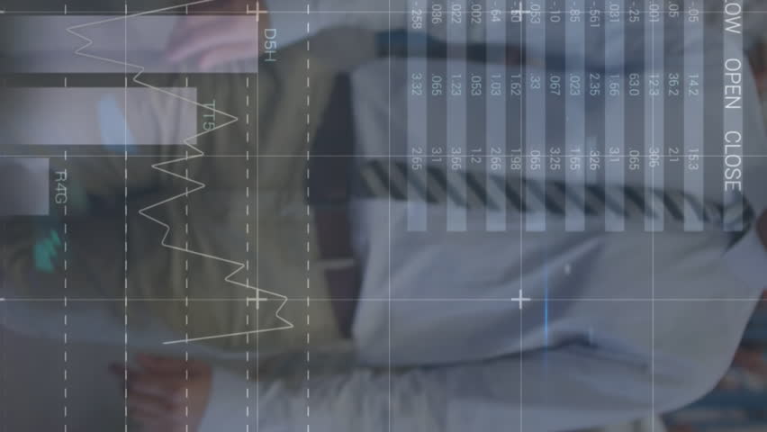 Animation of financial graphs over caucasian male warehouse worker. business, finance and delivery services concept digitally generated video. - Powered by Shutterstock - Get 15% off with code: PIKWIZARD15