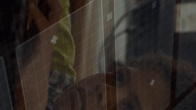 Animation of network of connections and glitch in navy space. Global data processing networks connections and digital interface concept digitally generated video. - Powered by Shutterstock - Get 15% off with code: PIKWIZARD15