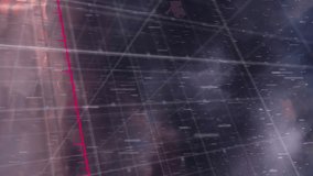 Animation of statistical data processing over thunderstorm and rain falling against dark clouds. Global networking and business technology concept - Powered by Shutterstock - Get 15% off with code: PIKWIZARD15