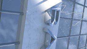 Animation of green line over grid and data processing. Business partnership and technology concept. - Powered by Shutterstock - Get 15% off with code: PIKWIZARD15