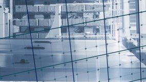 Animation of mathematical equations and graphs over grid network against computer server room. Computer interface and business data storage technology concept - Powered by Shutterstock - Get 15% off with code: PIKWIZARD15