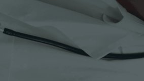 Animation of financial data processing over smiling male doctor. Global medicine, healthcare services, computing, finance, business and data processing concept digitally generated video. - Powered by Shutterstock - Get 15% off with code: PIKWIZARD15