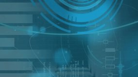 Animation of data processing with scope scanning over grid. Global business, finances, computing and data processing concept digitally generated video. - Powered by Shutterstock - Get 15% off with code: PIKWIZARD15