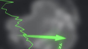 Animation of green arrows moving upwards and network of connections over spinning globe. Global networking and business technology concept - Powered by Shutterstock - Get 15% off with code: PIKWIZARD15