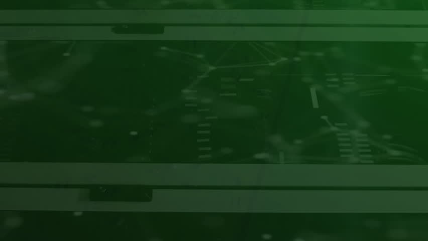 Animation of circuit board pattern forming brain over connected dots on server room in background. Digital composite, artificial intelligence, communication, technology and network server concept. - Powered by Shutterstock - Get 15% off with code: PIKWIZARD15