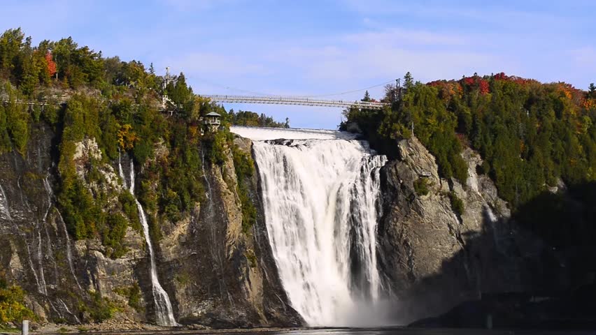 Montmorency Falls in Autumn. Québec City, Quebec, Canada.