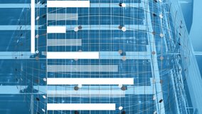 Animation of diagrams with globe and data processing over server room. Global technology and digital interface concept, digitally generated video. - Powered by Shutterstock - Get 15% off with code: PIKWIZARD15