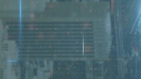 Animation of data processing over cityscape. global business, finances and digital interface concept digitally generated video. - Powered by Shutterstock - Get 15% off with code: PIKWIZARD15