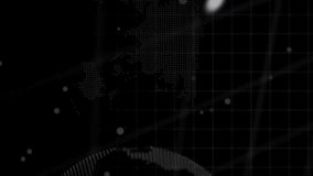 Animation of data processing and statistics over globe. Global business, finance and data processing concept digitally generated video. - Powered by Shutterstock - Get 15% off with code: PIKWIZARD15