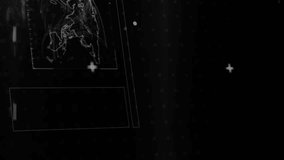 Animation of data processing over world map on dark background. Global science, business, digital interface and data processing concept digitally generated video. - Powered by Shutterstock - Get 15% off with code: PIKWIZARD15