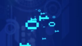 Animation of qr code over data processing. Global communication and data security concept digitally generated video. - Powered by Shutterstock - Get 15% off with code: PIKWIZARD15