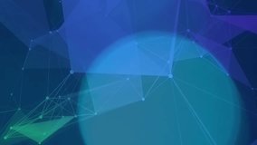 Animation of unique abstract pattern with futuristic graphics and bokeh effect, copy space. Digitally generated, computer graphic, snowfall, networking, connection, design. - Powered by Shutterstock - Get 15% off with code: PIKWIZARD15