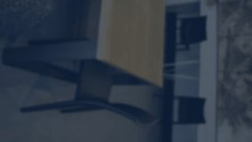 Animation of nft texts over office. Global business and digital interface concept digitally generated video. - Powered by Shutterstock - Get 15% off with code: PIKWIZARD15