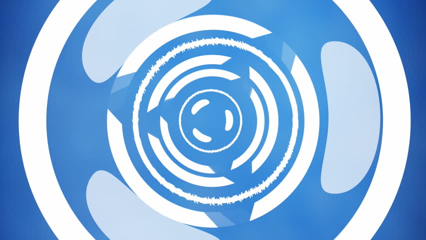 Animation of abstract round scanner spinning against blue background with copy space. Business technology concept - Powered by Shutterstock - Get 15% off with code: PIKWIZARD15