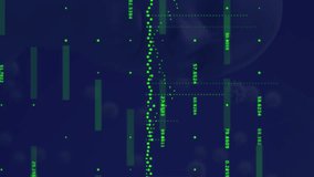 Animation of data processing against covid-19 cells and molecular structures over human head model. Medical research and science technology concept - Powered by Shutterstock - Get 15% off with code: PIKWIZARD15