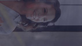 Animation of network of digital icons over diverse businesspeople discussing together at office. Global networking and business technology concept - Powered by Shutterstock - Get 15% off with code: PIKWIZARD15