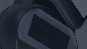 Animation of social media icons and stock market data processing against phone making a payment. Social media networking and nfc technology concept - Powered by Shutterstock - Get 15% off with code: PIKWIZARD15