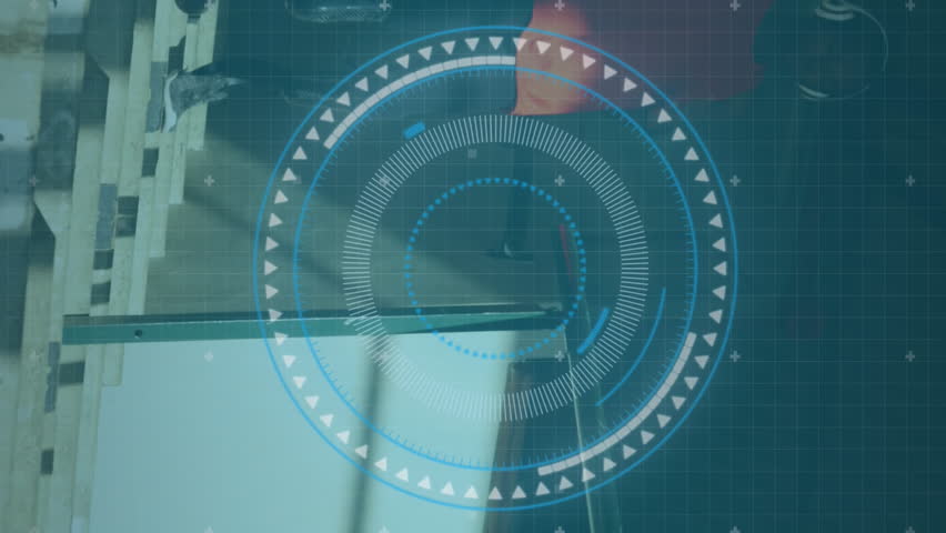 Animation of digital data processing over disabled male athlete with running blades. global sports, competition, disability and digital interface concept digitally generated vide - Powered by Shutterstock - Get 15% off with code: PIKWIZARD15