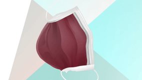 Animation of two doctors with face mask and face mask icon. medical and healthcare services during coronavirus covid 19 pandemic concept digitally generated video. - Powered by Shutterstock - Get 15% off with code: PIKWIZARD15