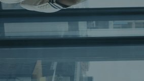 Animation of financial data processing over businessman with face mask thinking in office. global business and digital interface during covid 19 pandemic concept digitally generated video. - Powered by Shutterstock - Get 15% off with code: PIKWIZARD15