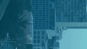 Composite video of glowing financial data processing against cityscape. global finance and business technology concept - Powered by Shutterstock - Get 15% off with code: PIKWIZARD15