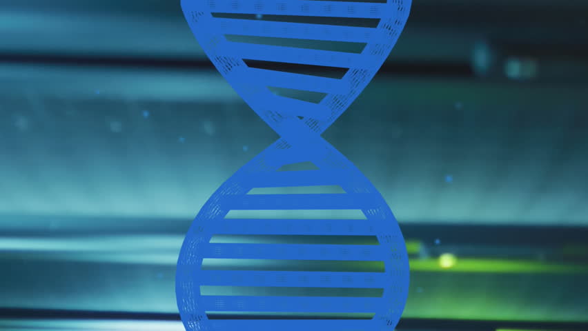 Animation of data processing and dna strand over server room. Global business and digital interface concept digitally generated video. - Powered by Shutterstock - Get 15% off with code: PIKWIZARD15