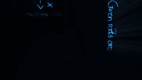 Animation of mathematical formulae and scientific data processing over black background. Global science, computing and data processing concept digitally generated video. - Powered by Shutterstock - Get 15% off with code: PIKWIZARD15