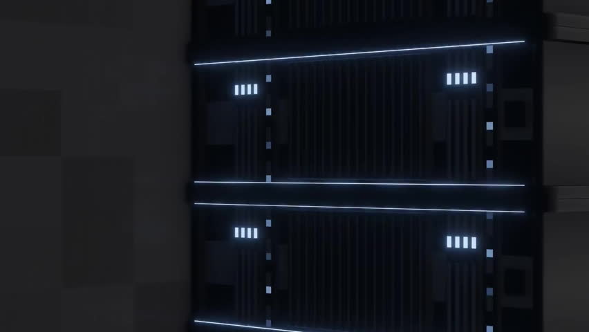 Brain icon and data processing animation over server racks in data center. Technology, data storage, artificial intelligence, networking, cybersecurity, innovation - Powered by Shutterstock - Get 15% off with code: PIKWIZARD15