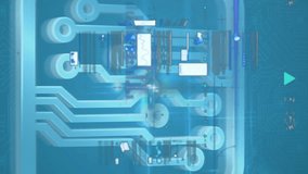 Digital animation of financial data processing against microprocessor connections on blue background. computer interface technology and online security concept. - Powered by Shutterstock - Get 15% off with code: PIKWIZARD15