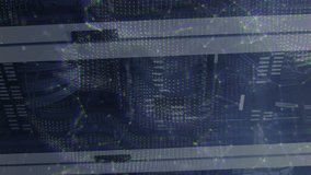 Network of digital icons over network of connections against computer server room. business data storage and cyber security technology concept - Powered by Shutterstock - Get 15% off with code: PIKWIZARD15