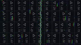 Animation of financial data processing over globe and dark background. Global finance, digital interface, computing and data processing concept digitally generated video. - Powered by Shutterstock - Get 15% off with code: PIKWIZARD15