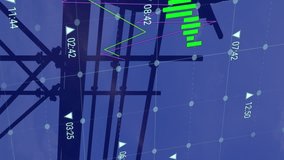 Animation of financial data processing over architect and construction site. global development, business, finance, digital interface and data processing concept digitally generated video. - Powered by Shutterstock - Get 15% off with code: PIKWIZARD15