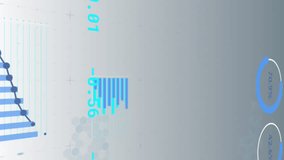 Animation of financial data processing with world map on grey background. Global business, finances and digital interface concept digitally generated video. - Powered by Shutterstock - Get 15% off with code: PIKWIZARD15