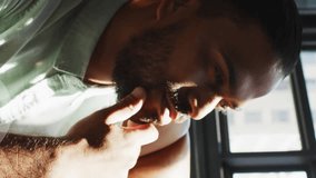 Animation of lightbulb icons over businessman thinking. Global business and digital interface concept digitally generated video. - Powered by Shutterstock - Get 15% off with code: PIKWIZARD15