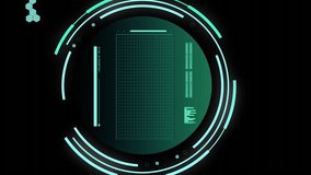 Animation of data processing over football. Global sports, science, computing, digital interface and data processing concept digitally generated video. - Powered by Shutterstock - Get 15% off with code: PIKWIZARD15