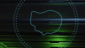 Animation of ai chat dialogue and scanner with brain network over male technician in server room. Connection, ai, network, data, digital interface and communication, digitally generated video. - Powered by Shutterstock - Get 15% off with code: PIKWIZARD15