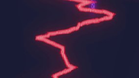 Animation of financial data processing over arrow on yellow road sign. Global finance, business, connections and data processing concept digitally generated video. - Powered by Shutterstock - Get 15% off with code: PIKWIZARD15