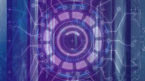 Animation of map and messaging signs with digital circular symbol. Three dimensional, digital composite, technology, communication, futuristic, networking, sharing, multiple exposure. - Powered by Shutterstock - Get 15% off with code: PIKWIZARD15