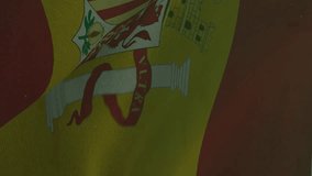 Animation of covid 19 virus cells and digital icons over flag of spain. global covid 19 pandemic concept digitally generated video. - Powered by Shutterstock - Get 15% off with code: PIKWIZARD15