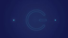 Animation of neon round scanner and light trails over data processing on blue background. Computer interface and business technology concept - Powered by Shutterstock - Get 15% off with code: PIKWIZARD15