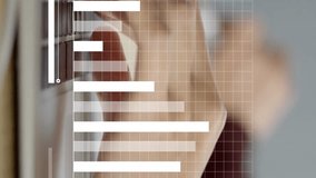 Animation of data processing over diverse business people. Global business, computing, digital interface and data processing concept digitally generated video. - Powered by Shutterstock - Get 15% off with code: PIKWIZARD15