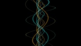 Animation of media icon and dna strands on black background. Business, social media and digital interface concept digitally generated video. - Powered by Shutterstock - Get 15% off with code: PIKWIZARD15